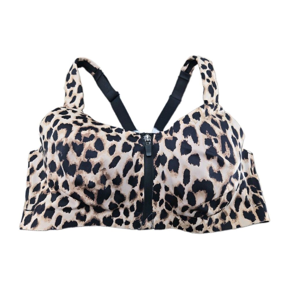 Victoria's Secret Incredible Knockout Ultra Max Zip Underwire 36D Leopard Print